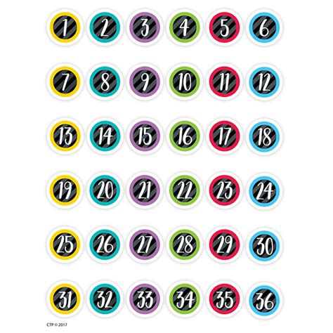 Student Numbers Stickers - CTP2171 | Creative Teaching Press | Stickers