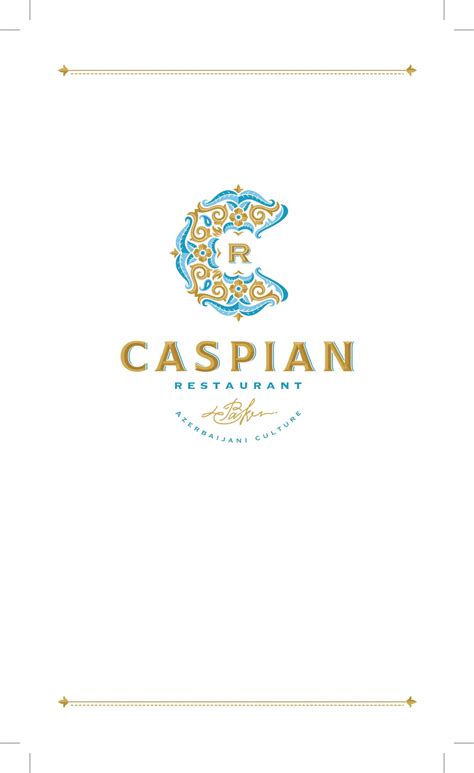 Caspian Menu