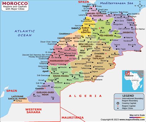 Morocco Map | HD Political Map of Morocco