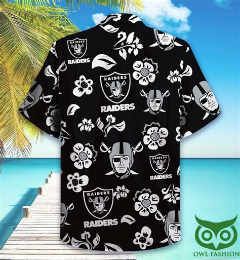 Las Vegas Raiders Black Logo Hawaiian Shirt – Meteew