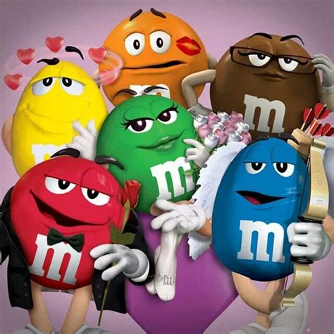 Happy valentine day from the M&M crew | M&m characters, Candy pictures ...