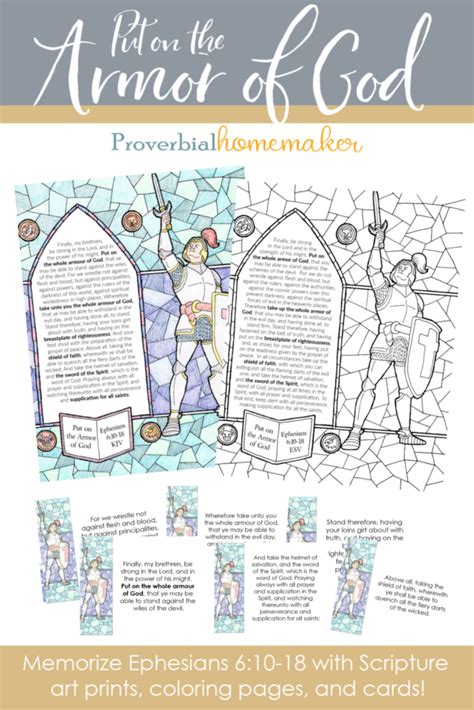 Armor of God Printable Scripture Pack - Proverbial Homemaker