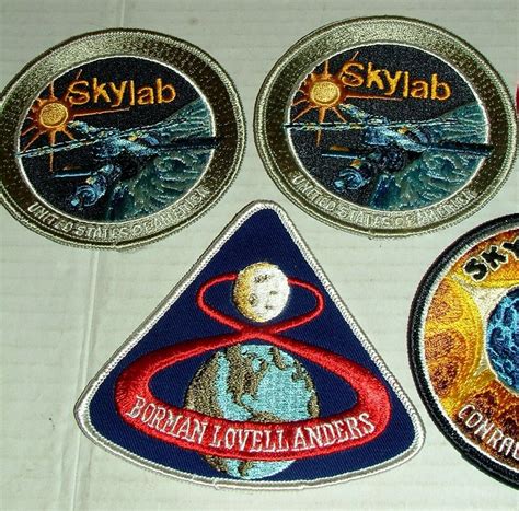 #VINTAGE NASA SKYLAB MISSION PATCHES LOT w 7 PATCHES #M