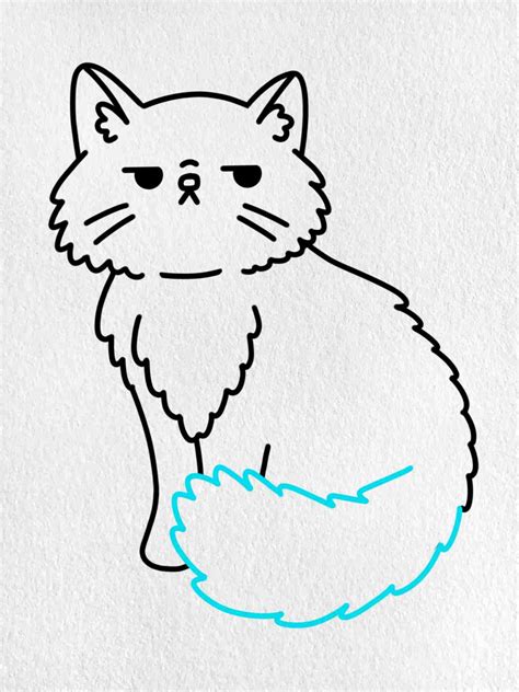 How To Draw A Fluffy Cat - Winnerwest Moonlightchai