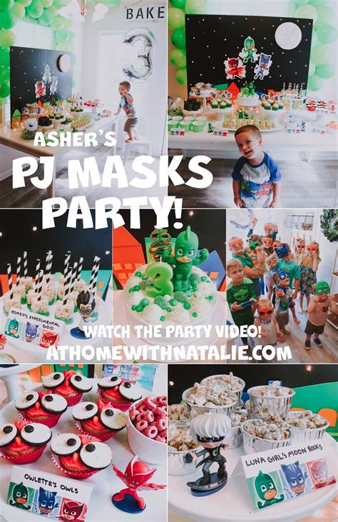 Asher’s PJ Masks Birthday Party – Video, Photos and DIY Details! – At ...