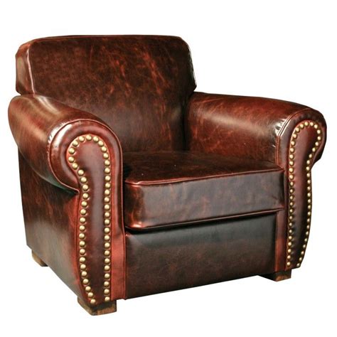 Winston Leather Cigar Chair - Chestnut Brown | Leather chair, Leather ...