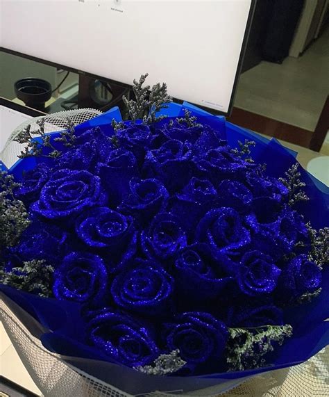 Large Blue Rose Bouquet - Amazing Blue Roses Delivery is Available Now