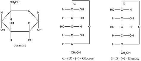 Alpha And Beta Glucose Ring Structure