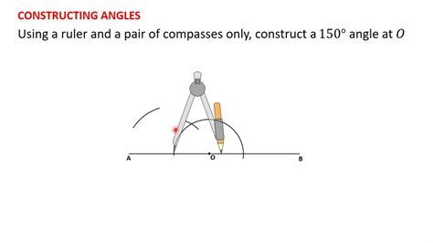 14 Constructing a 150 Degrees Angle - YouTube