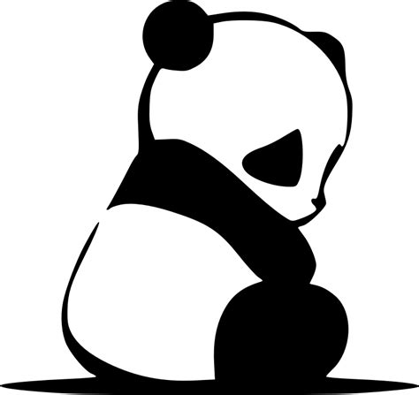 Sad PANDA - Openclipart