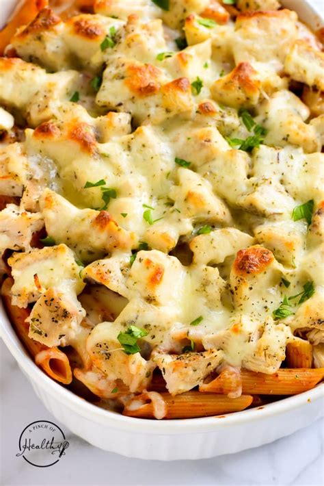 Chicken Pasta Bake (simple, delicious dinner) - A Pinch of Healthy