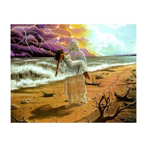 Footprints in the Sand (Female) by Lester Kern (Black Jesus) | The ...