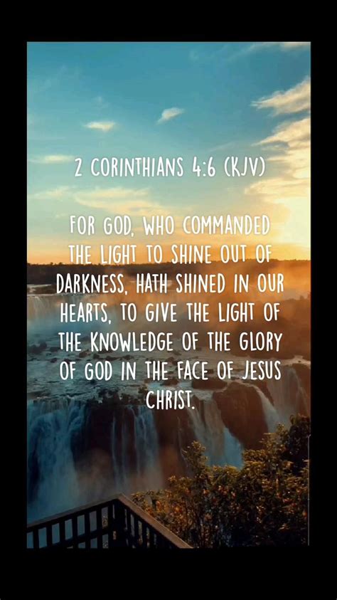 2 corinthians 4 6 kjv for god who commanded the light to shine out of ...