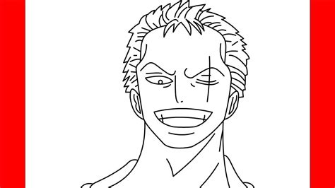 Roronoa Zoro Drawing Black And White - Draw-earwax