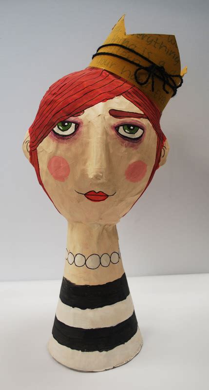 Paper Maché Head Sculpture Art Project - Erika Lancaster- Artist ...