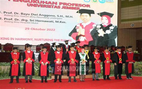 Universitas Jember Kukuhkan Dua Guru Besar, Salah Satunya Guru Besar ...