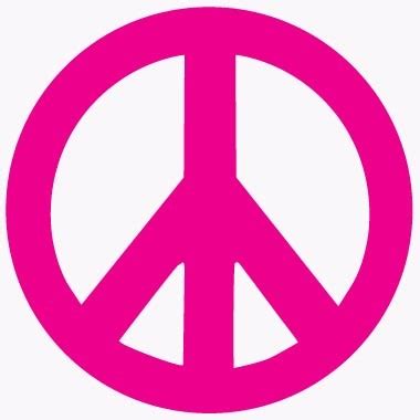 Hot Pink Peace Sign - ClipArt Best