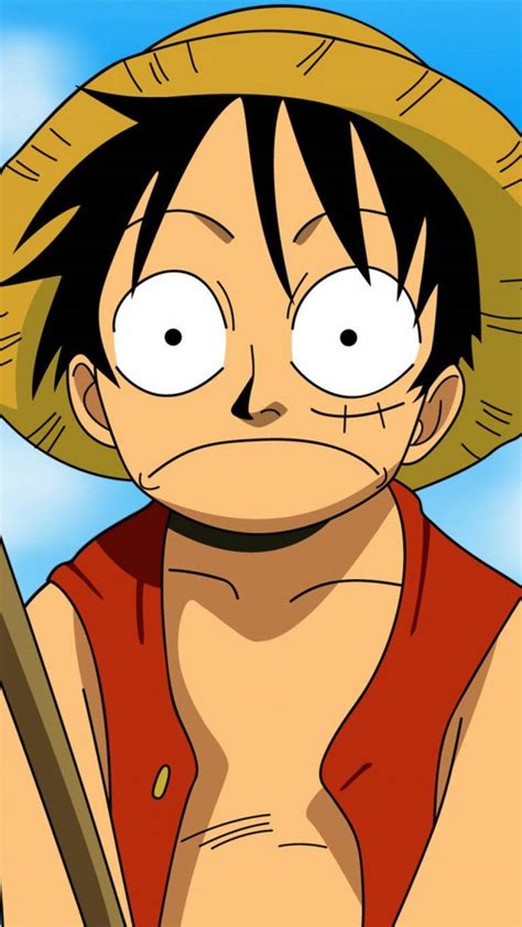 Download Luffy Funny And Surprised Wallpaper | Wallpapers.com