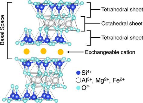 General structure of montmorillonite. | Download Scientific Diagram