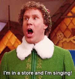 Elf Movie Will Ferrell GIF – Elf Movie Will Ferrell Singing – discover ...