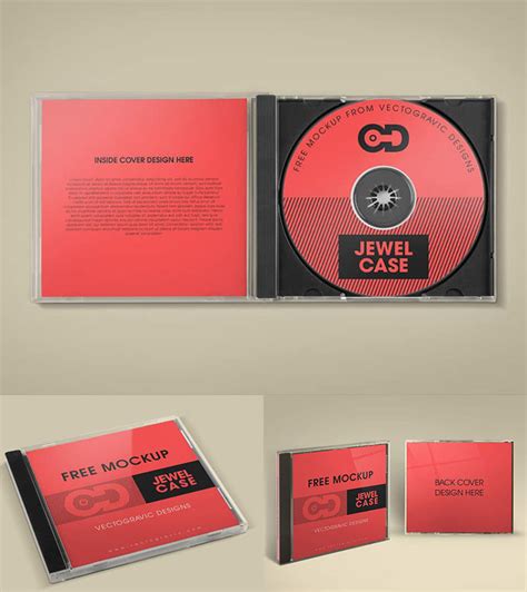 Free CD Jewel Case Mockup | Mockuptree