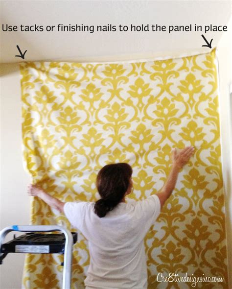 How to wallpaper with fabric using starch - Cre8tive Designs Inc.