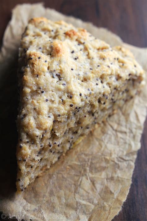 Lemon Poppy Seed Scones | Amy's Healthy Baking