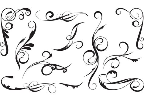 19 Free Vector Elegant Swirls Images - Elegant Swirl Designs Vector ...