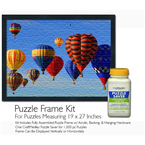 Jigsaw Puzzle Frame Kit - Featuring Craft Medley Puzzle Glue - Walmart ...