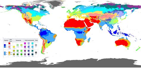 A Climate Map Of The World - Map