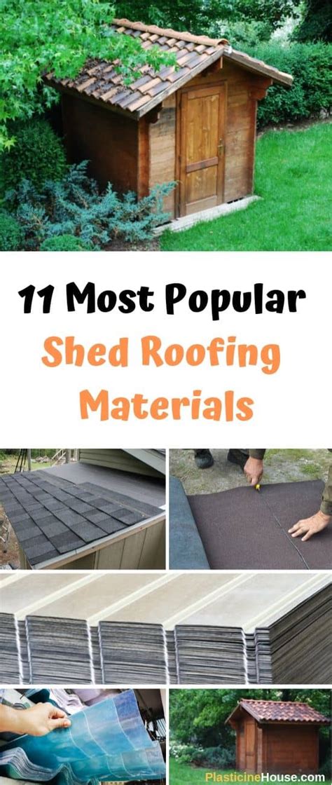 Top 11 Most Popular Shed Roofing Materials