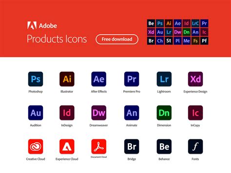 Adobe Products Icons 2020 by Igor on Dribbble