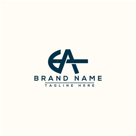 Premium Vector | Ea logo design template vector graphic branding element