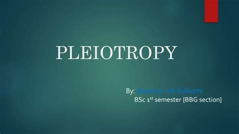 PLEIOTROPY.pptx