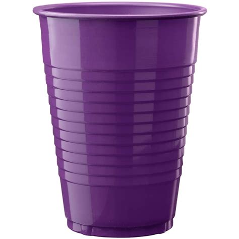 Exquisite Purple Heavy Duty Disposable Plastic Cups, Bulk Party Pack ...