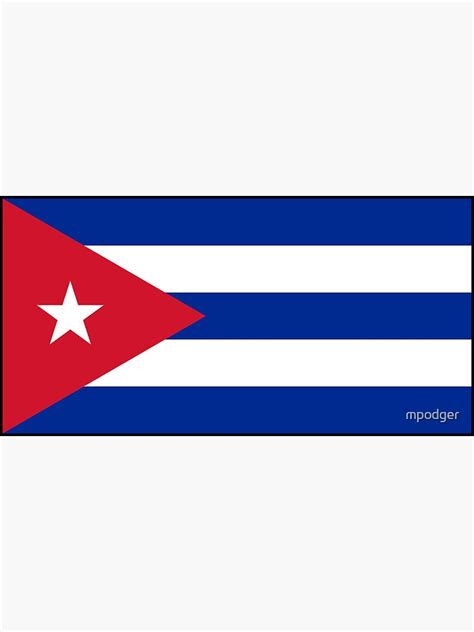 "Cuban Flag Gifts, Stickers & Products" Sticker for Sale by mpodger ...