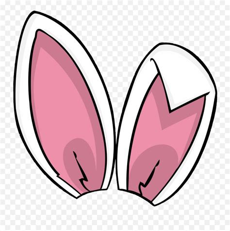 Bunny Rabbit Ears Clipart - Transparent Background Bunny Ears Png Emoji ...