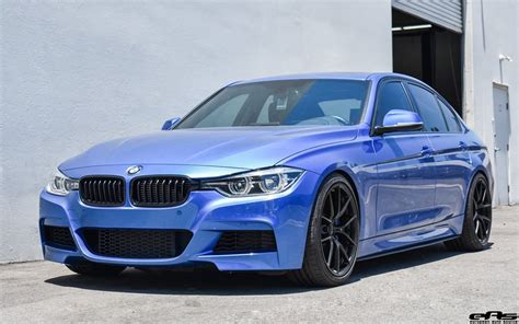 BMW 340i F30 the fashionable Estoril Blue on BBS LM wheels