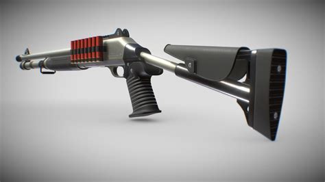 Shotgun BENELLI M4 Super 90 14" - Download Free 3D model by drcrazzie ...