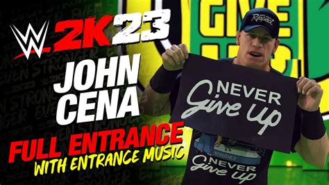 JOHN CENA WWE 2K23 ENTRANCE - #WWE2K23 JOHN CENA THEME - YouTube