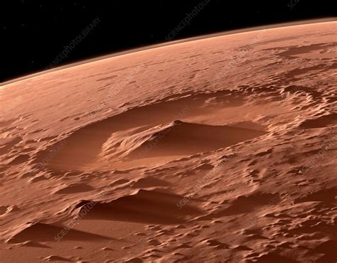 Gale Crater, Mars - Stock Image - C013/8971 - Science Photo Library