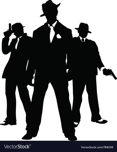 Gangster mafia vector image on VectorStock | Gangster party, Mafia ...