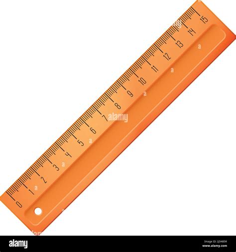 Plastic ruler. School measure tool. Scale instrument Stock Vector Image ...