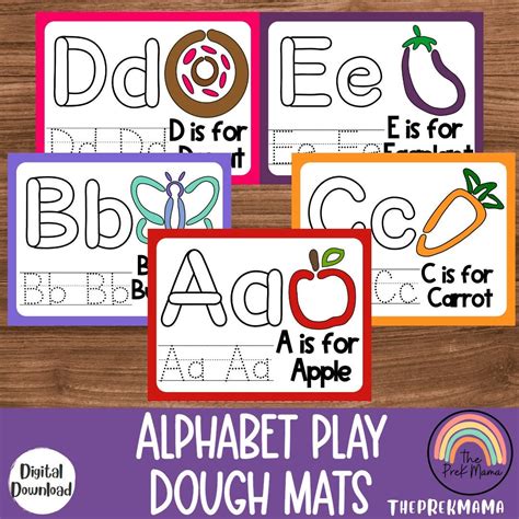 Alphabet Play Dough Mats, Play Doh Mats, Toddler Activities, Activities ...