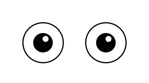 Cartoon Big Eyes Blinking in Stock Footage Video (100% Royalty-free ...