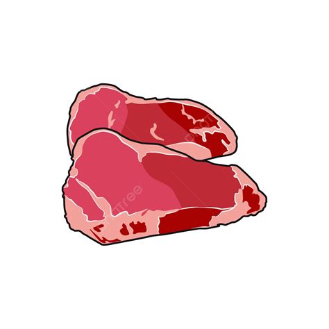 Diseño De Ilustración De Carne Cruda Fresca Aislado PNG , Carne De Res ...