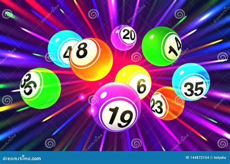 Bingo Balls And Numbers On Brownpaper Background Cartoon Vector ...