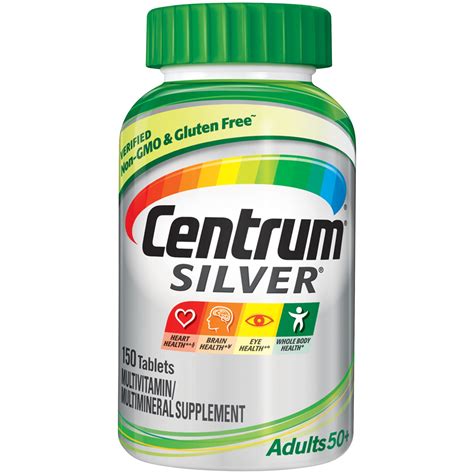 Centrum Silver Adults 50 Plus, Multivitamin/Multimineral Supplement ...