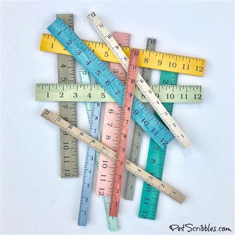 Ruler Crafts: How to make colorful stained rulers - Pet Scribbles