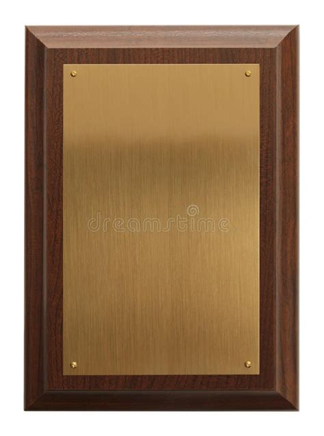 Elegant Brass Award Plaque